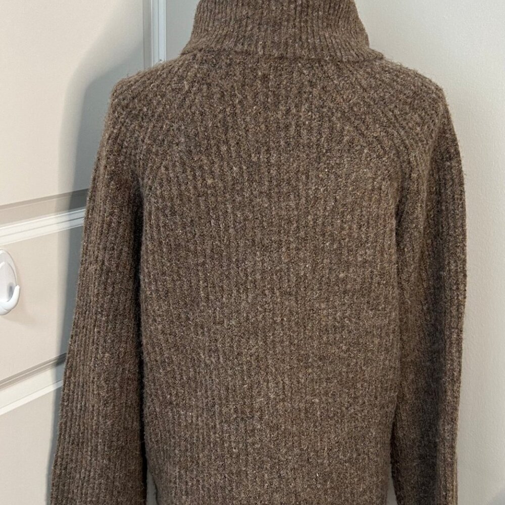 Molly Bracken Knit Mock Neck Pullover Size M Brown NWOT - Picture 3 of 3